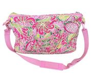 Vera Bradley  Large Weekender Travel Bag Duffle, Pink Pinwheel- Retired Pattern