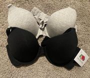 T-Shirt Bra 2-Pack, Women's Size 34B, Multi