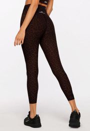 Lorna Jane Cheetah Core Ankle Biter Tight Size XS