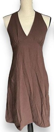 Vintage Tommy Bahama Brown Halter Dress