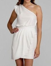 NWT Bcbgeneration white one shoulder dress Size 10