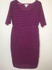 Motherhood maternity purple cutout dress