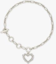 Kendra Scott Ari Heart Silver Bracelet