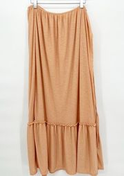 NEW Free People Beach Convertible Maxi Skirt/Dress XS Orange