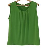 Jones Studios green sleeveless tank top  size XL