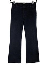 Betabrand Yoga Denim Boot Cut Classic Dark Indigo Pull On Comfort