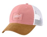 Women Canvas Mesh-Back trucker Cap pink camel NWT