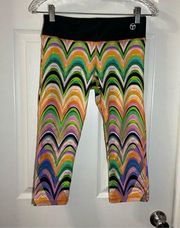 Trina Turk Recreation Multicolor Groovy Print Leggings Small