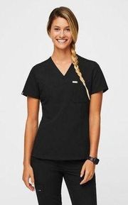 Figs Slim Catarina One-Pocket Scrub Top™ small petite black