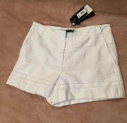 NWT Armani Exchange Women’s White Shorts Size 0