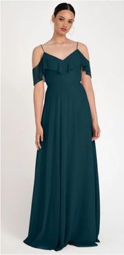 Collection Dress Mila Luxe Chiffon Maxi Caspian Sea Teal 0