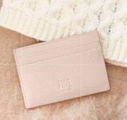 ⭐️NEW⭐️  PINK PEBBLE LEATHER CARD CASE