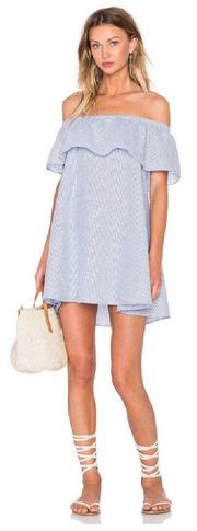 French Twist Dress In Blue & White