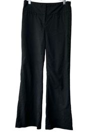 Willi Smith Black Pinstripe Low-RIse Straight Leg Pants Women's Size 2