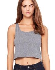 Gray Crop Tank Top