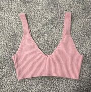 Pink Cropped Tanktop