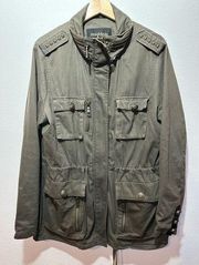 GUC Madden military utility jacket with velour details size XL