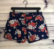 Old Navy Blue Floral Shorts