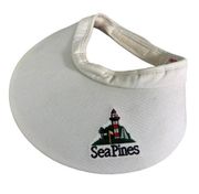 VTG Sea Pines Resort Hilton Head Golf Visor Hat White Sun Protection Classic