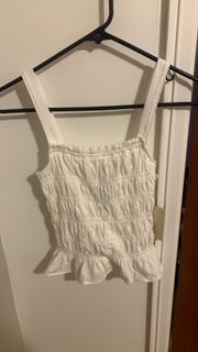 Universal Thread White Ruffle Tank