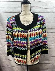 R&K large multi colored short sleeve jacket (#2005)