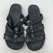Clark’s adjustable slide sandals size 10