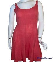 9&Co salmon sleeveless fit and flare dress