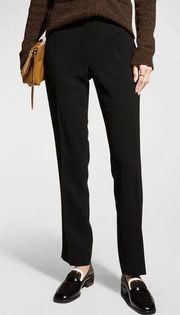 Lafayette 148 Bleecker Black High Rise Slim Fit Ankle Slacks Dress Pants Size 10