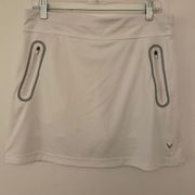 Callaway Golf White Skort with Zipper Pockets Women's Sz Large