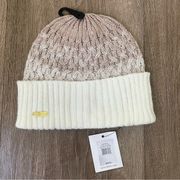 Calvin Klein NEW NWT Beige Knit Beanie Stocking Cap Hat ~ Heathered Almond