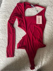 Misguided Red Bodysuit