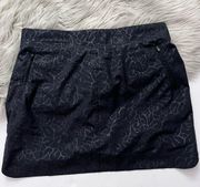 Orvis Black Floral Skort