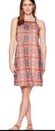 Prana Ardor Dress Carmine Desert Geometric brown straps size medium