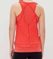 Coral Double Layer Twist Back Tank