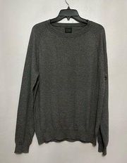 14th & Union Womens Pullover Sweater Gray Long Sleeve Crew Neck Boyfriend M New