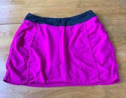 Kyodan Pink Gray Ruched Seam Skort Casual Athletic Workout Running, Size L