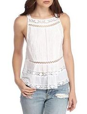 Free People Constant Crush Lace Tank Top