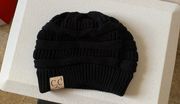 OS Comfort Color Black knit Beanie