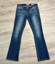 Daytrip Lynx Bootcut Sequin Embellished Jeans Sz 27L Y2K style