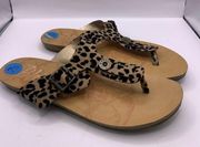 Blowfish Malibu Greco Style Natural Leopard Printed Patent Sandal  Sizes 7.5