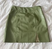 Green Mini Pencil Skirt