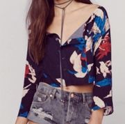 Tularosa floral Francesca crop top