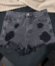 black high wasted shorts 