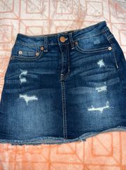 Jean Mini Skirt