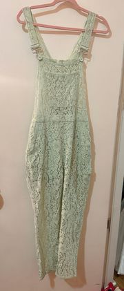 Urban Outfitters NWT mint Green Lace Overalls