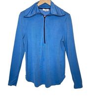 & Other Stories Capsule 1/2 Zip Pullover Blue Half Zip Women's Jacket size Large