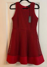 NWT Romeo And Juliet Couture Red Flare Mini Dress