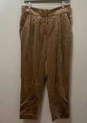 BRUNELLO CUCINELLI Pleated‎ Velvet Pants size 4