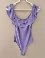 Makers Of Dream Bodysuit Purple Swimwear Size Medium