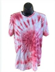 Hollister  Tie-Dye T-Shirt - Medium - Pink/White